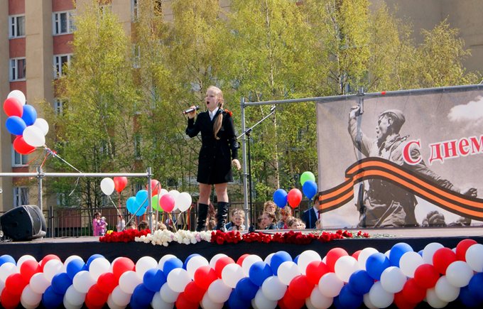 Парад Победы в Коломягах 2014